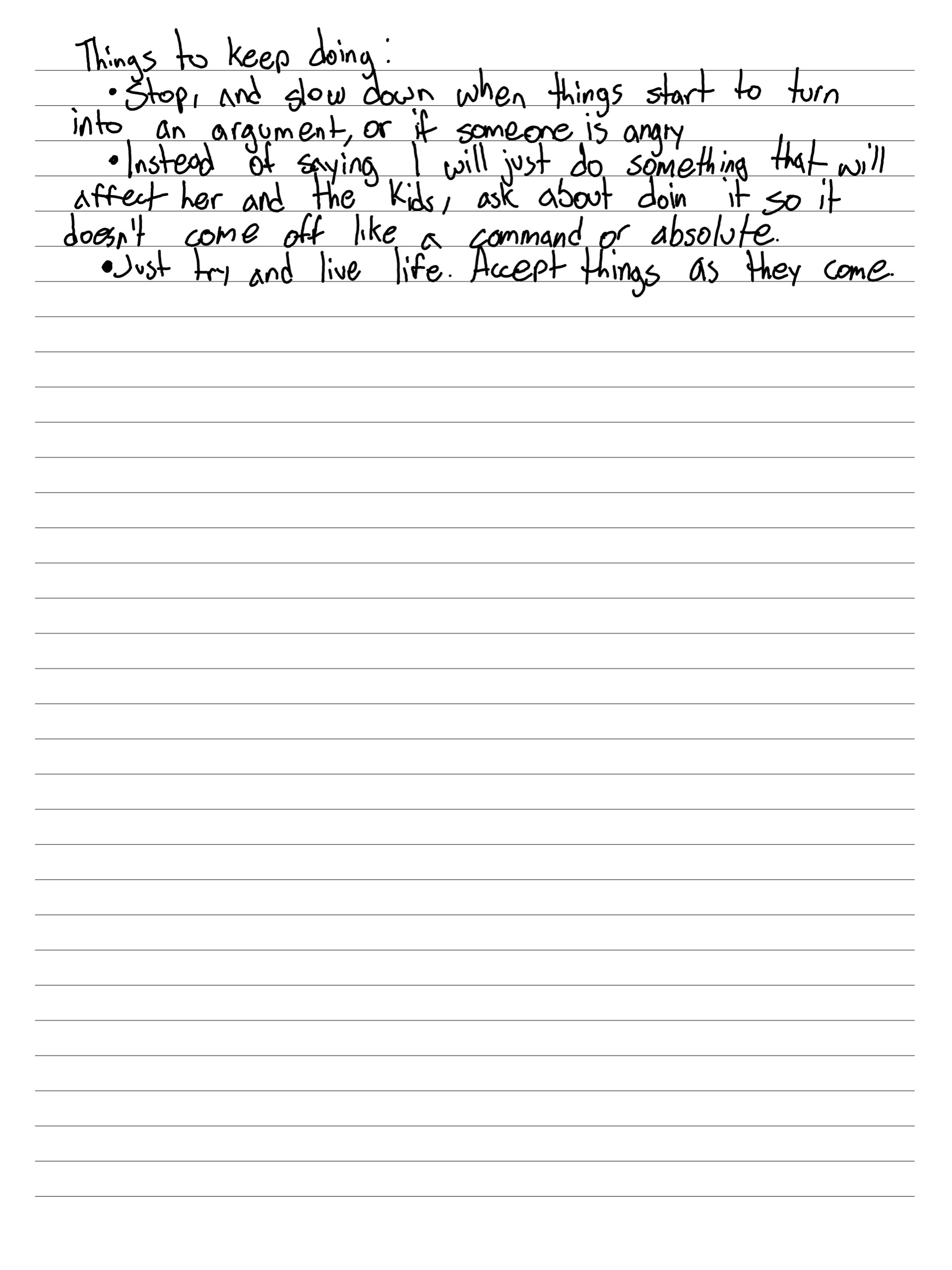 Handwritten Do Better notes.